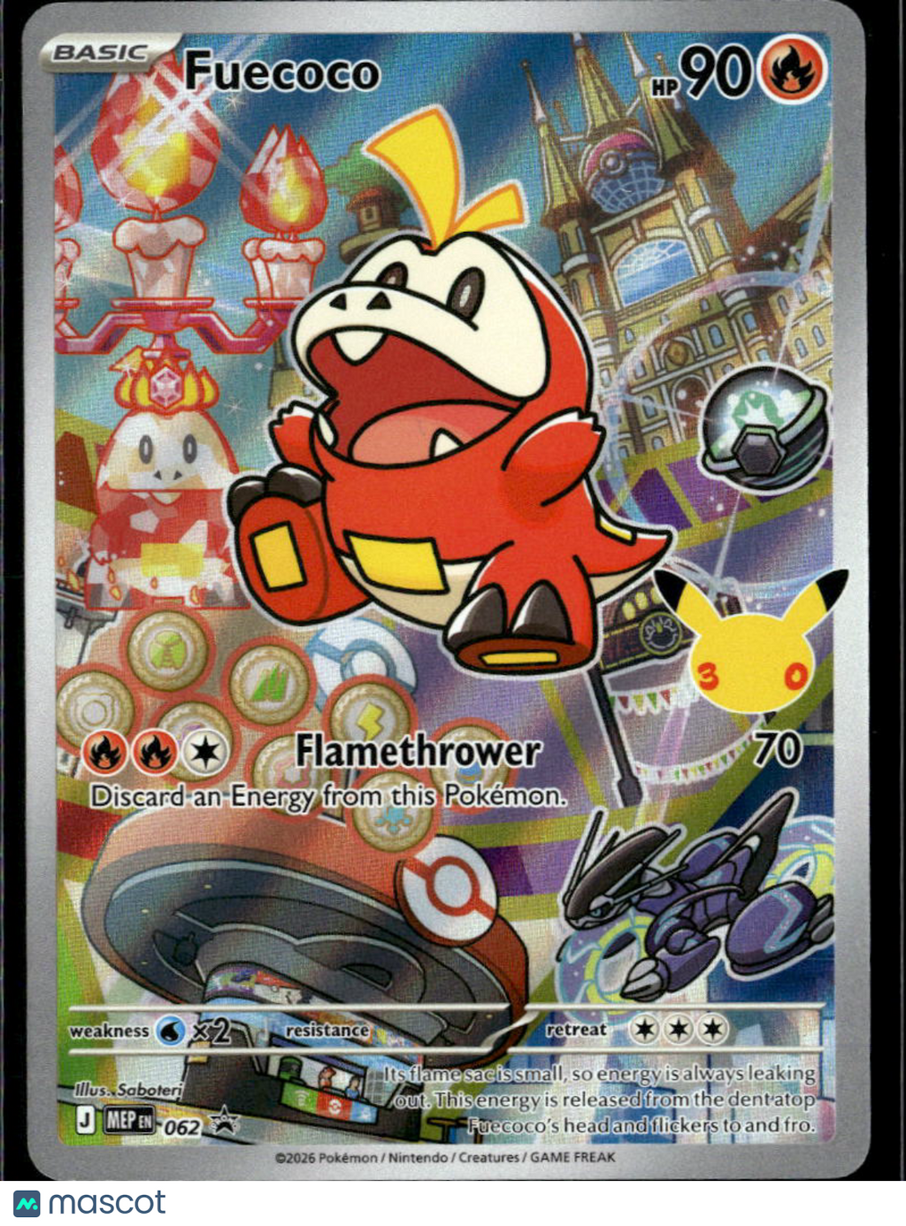 Fuecoco Mega Evolution Holo Black Star Promo #MEP EN 062