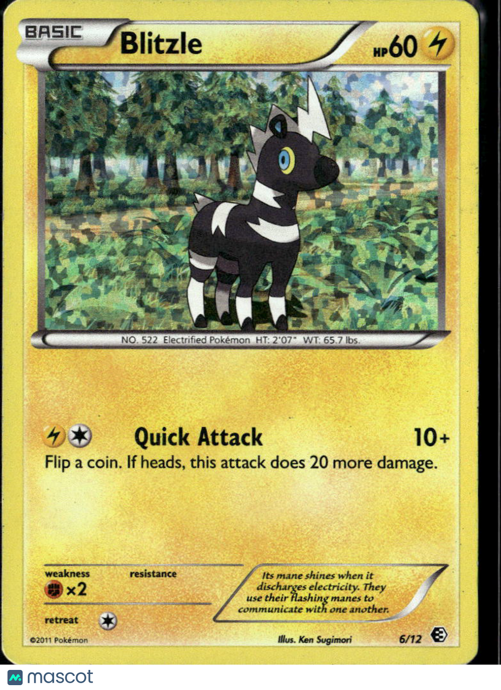 Blitzle McDonald's Collection 2011 Holo #6/12