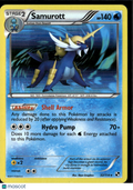 Samurott 2011 Black & White Holo Rare #32/114
