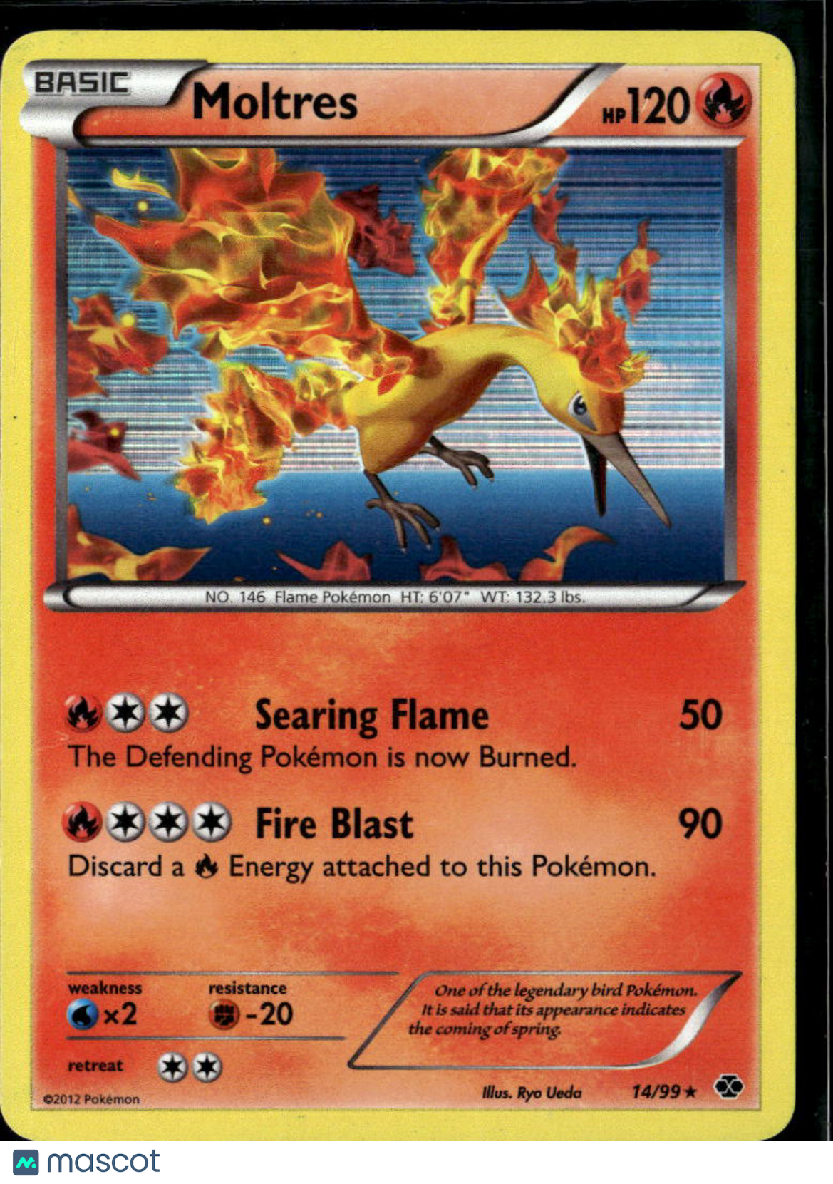 Moltres 2012 Next Destinies Holo Rare #14/99