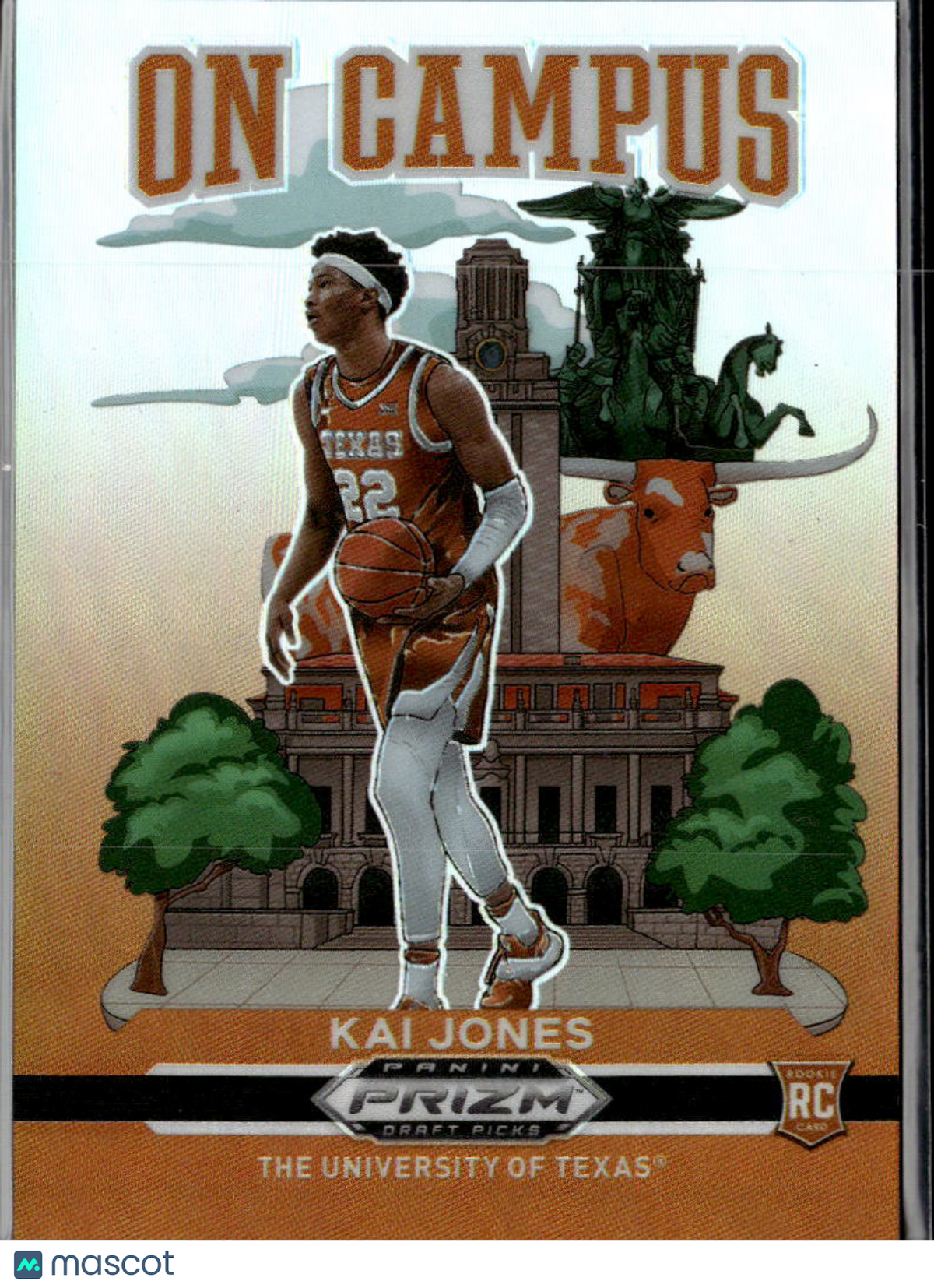 Kai Jones 2021 Prizm Draft Picks On Campus RC CASE HIT SSP Texas Longhorns