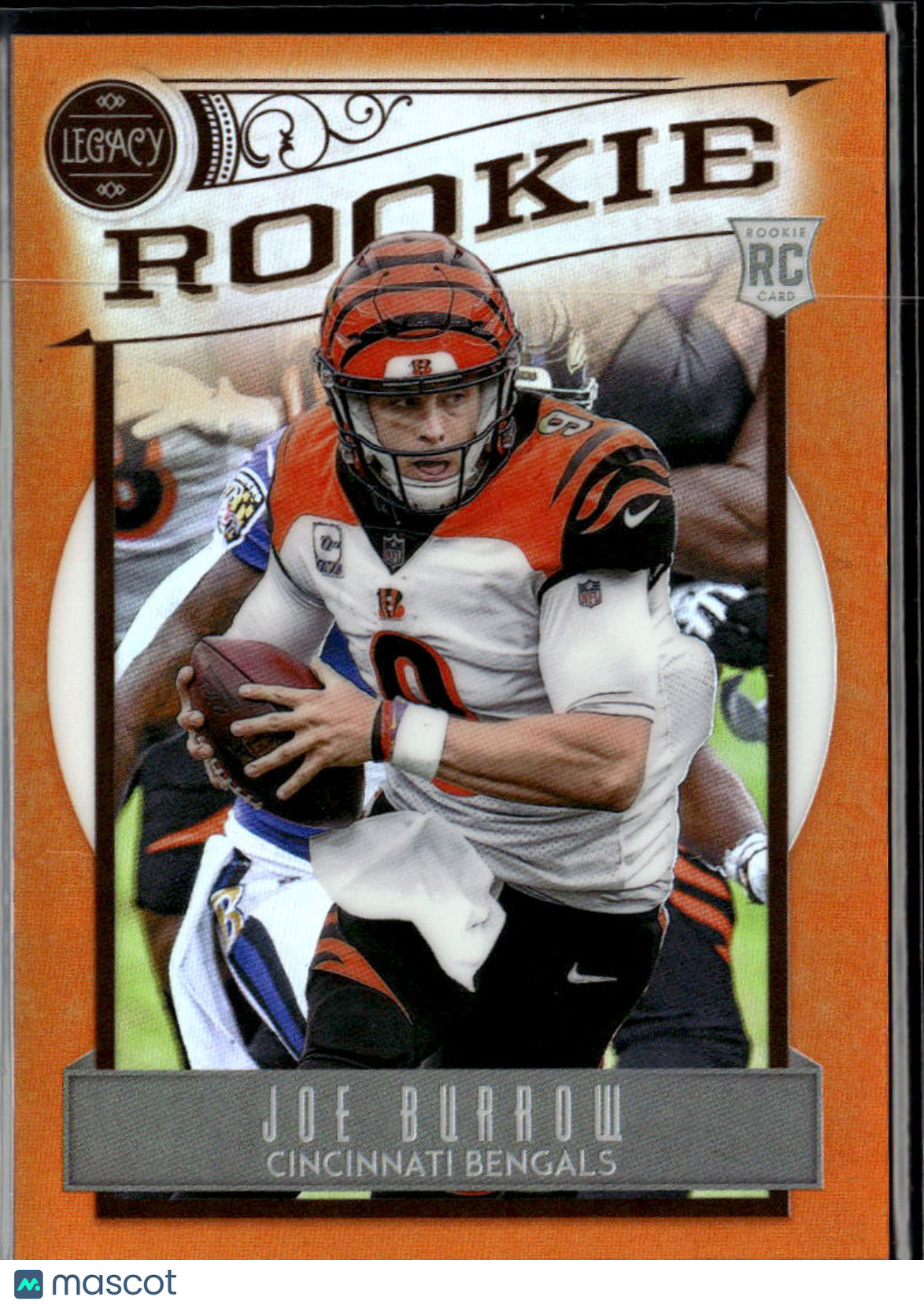Joe Burrow 2020 Legacy Orange Rookie RC 62/75 Cincinnati Bengals