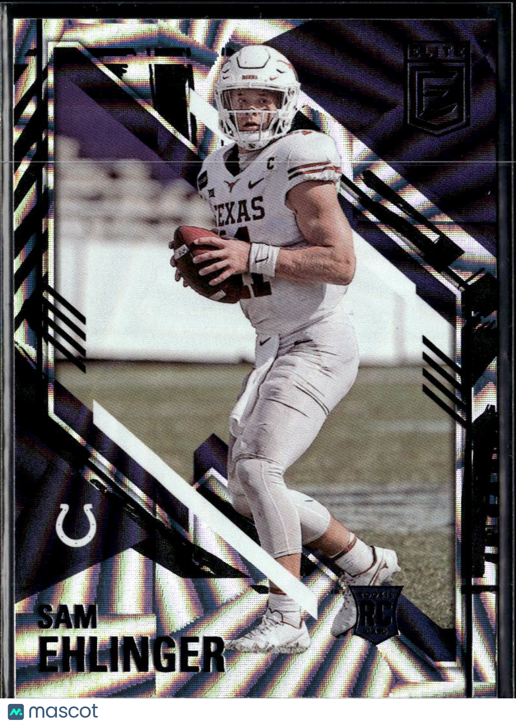 Sam Ehlinger 2021 Elite Razzle Dazzle SSP Rookie RC Texas Longhorns Colts