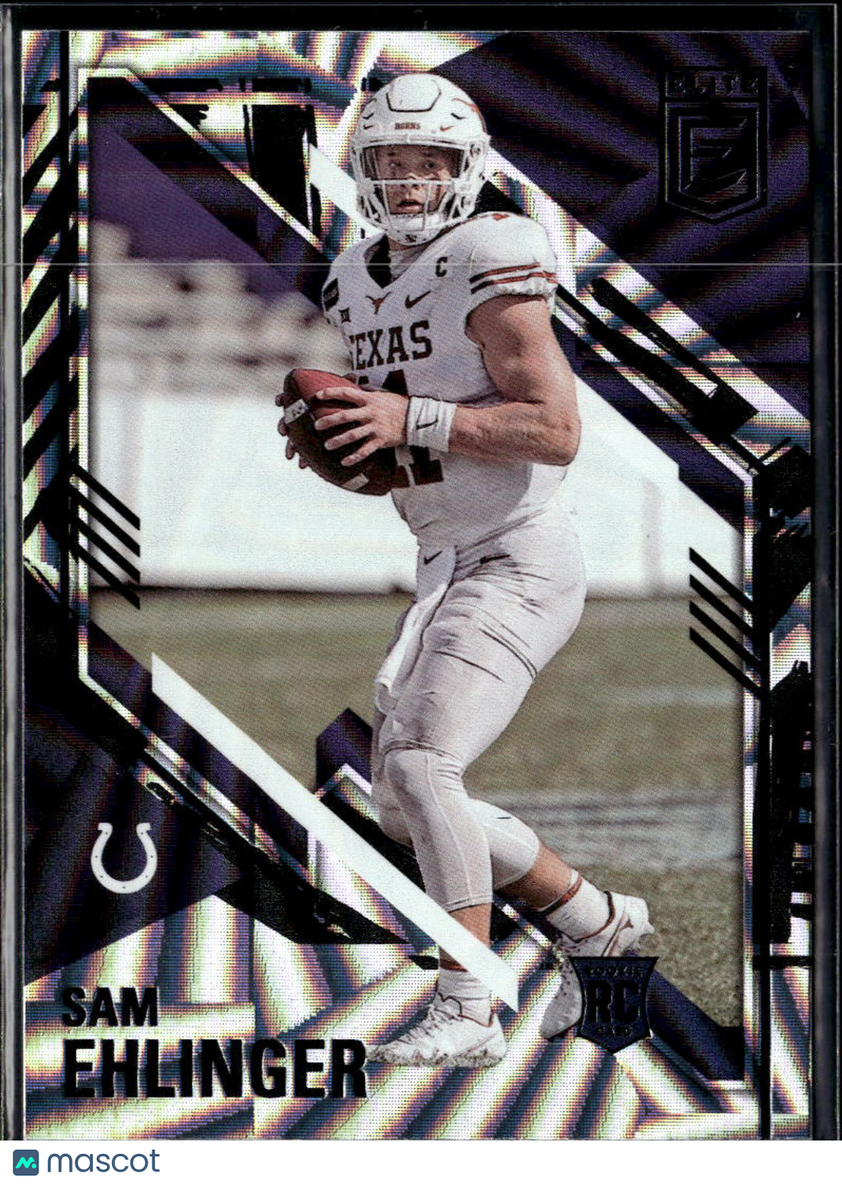 Sam Ehlinger 2021 Elite Razzle Dazzle SSP Rookie RC Texas Longhorns Colts
