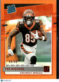 Tee Higgins 2020 Donruss Rated Rookie RC Orange 46/85 Cincinnati Bengals