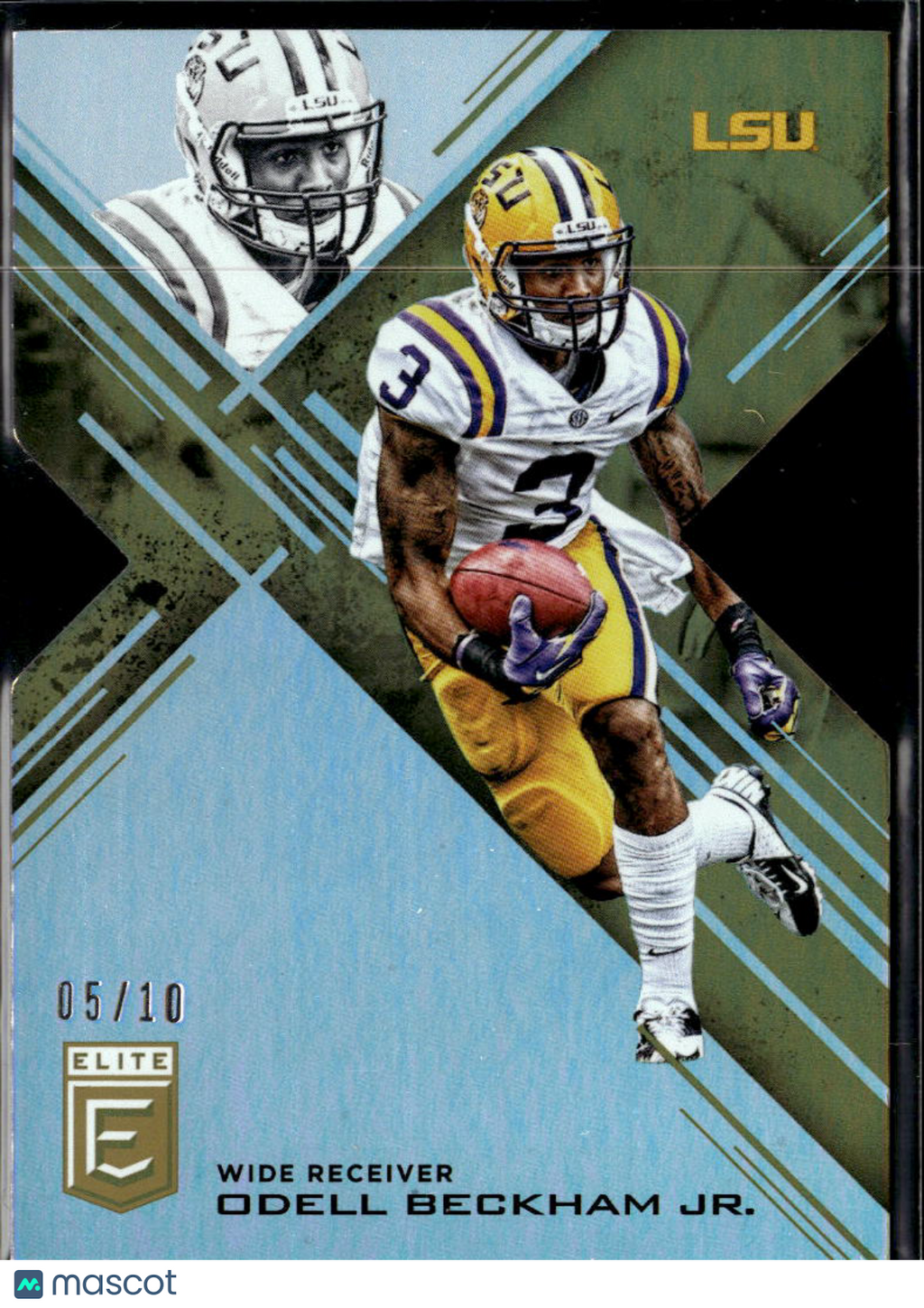 Odell Beckham Jr. 2017 Elite GOLD Die-Cut 5/10 LSU Tigers Giants