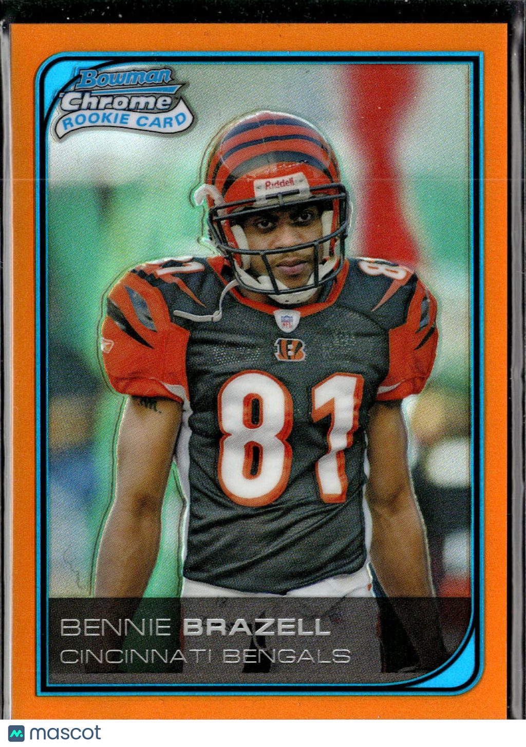 Bennie Brazell 2006 Bowman Chrome Orange Refractor RC 7/25 Cincinnati Bengals