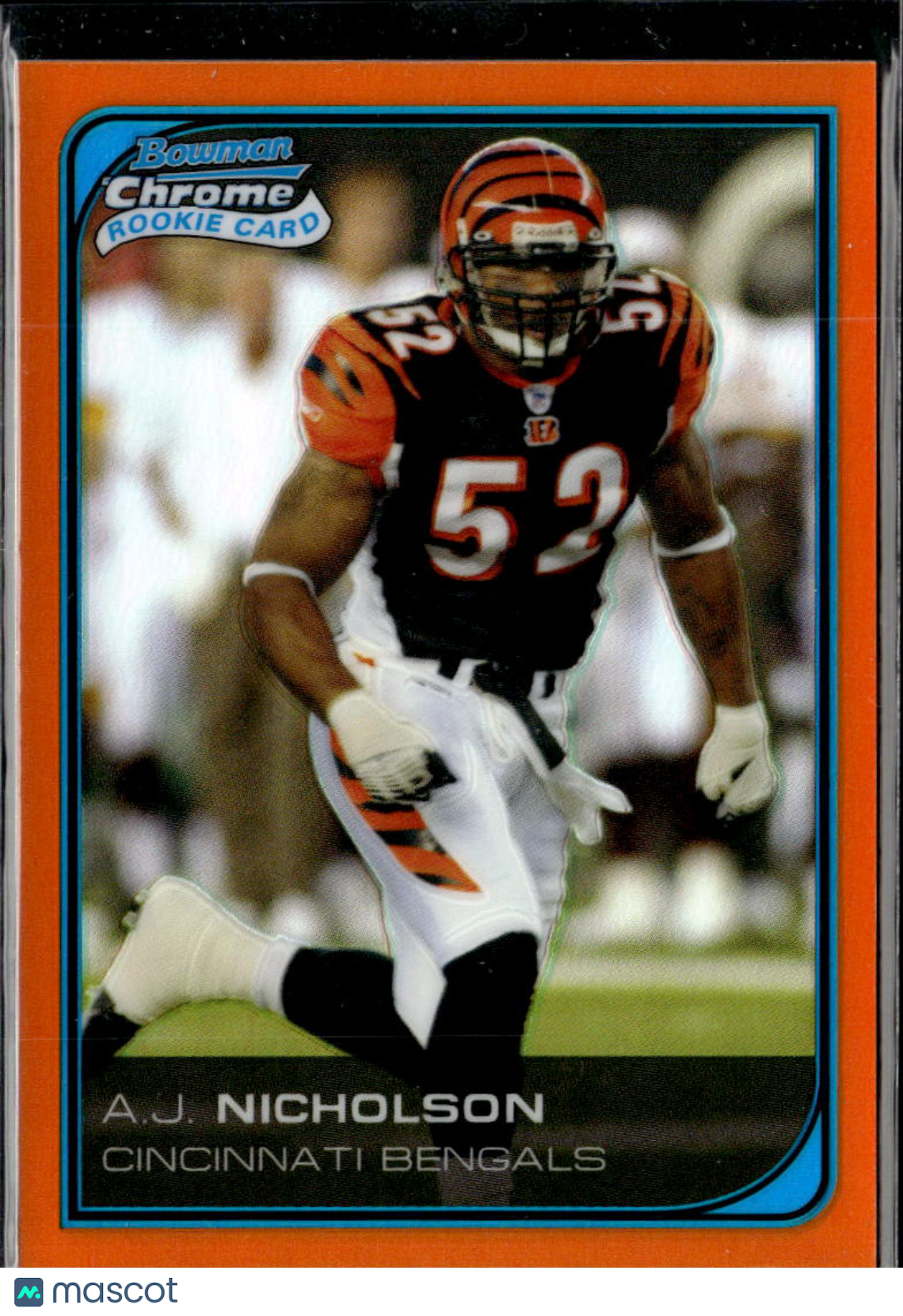 A.J. Nicholson 2006 Bowman Chrome Orange Refractor RC 14/25 Cincinnati Bengals