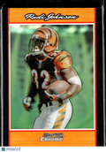 Rudi Johnson 2007 Bowman Chrome Orange Refractor 3/25 Cincinnati Bengals