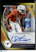 Caden Sterns 2021 Prizm Draft Auto Autograph Black Gold RC 5/5 Texas Longhorns