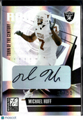 Michael Huff 2006 Donruss Elite Auto Autograph RC 39/50 Texas Longhorns Raiders