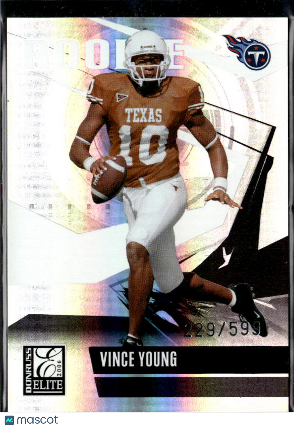 Vince Young 2006 Donruss Elite Rookie RC 229/599 Texas Longhorns Titans