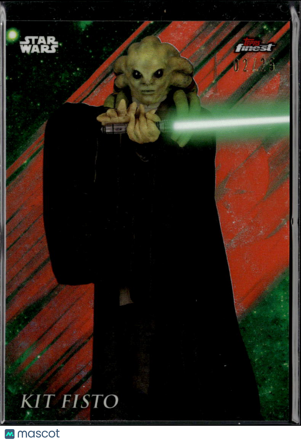 Kit Fisto 2018 Topps Finest Orange Refractor 2/25 Star Wars #58