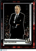 Jim Calhoun 2025 Panini Donruss Red Plaid 3/75 Uconn