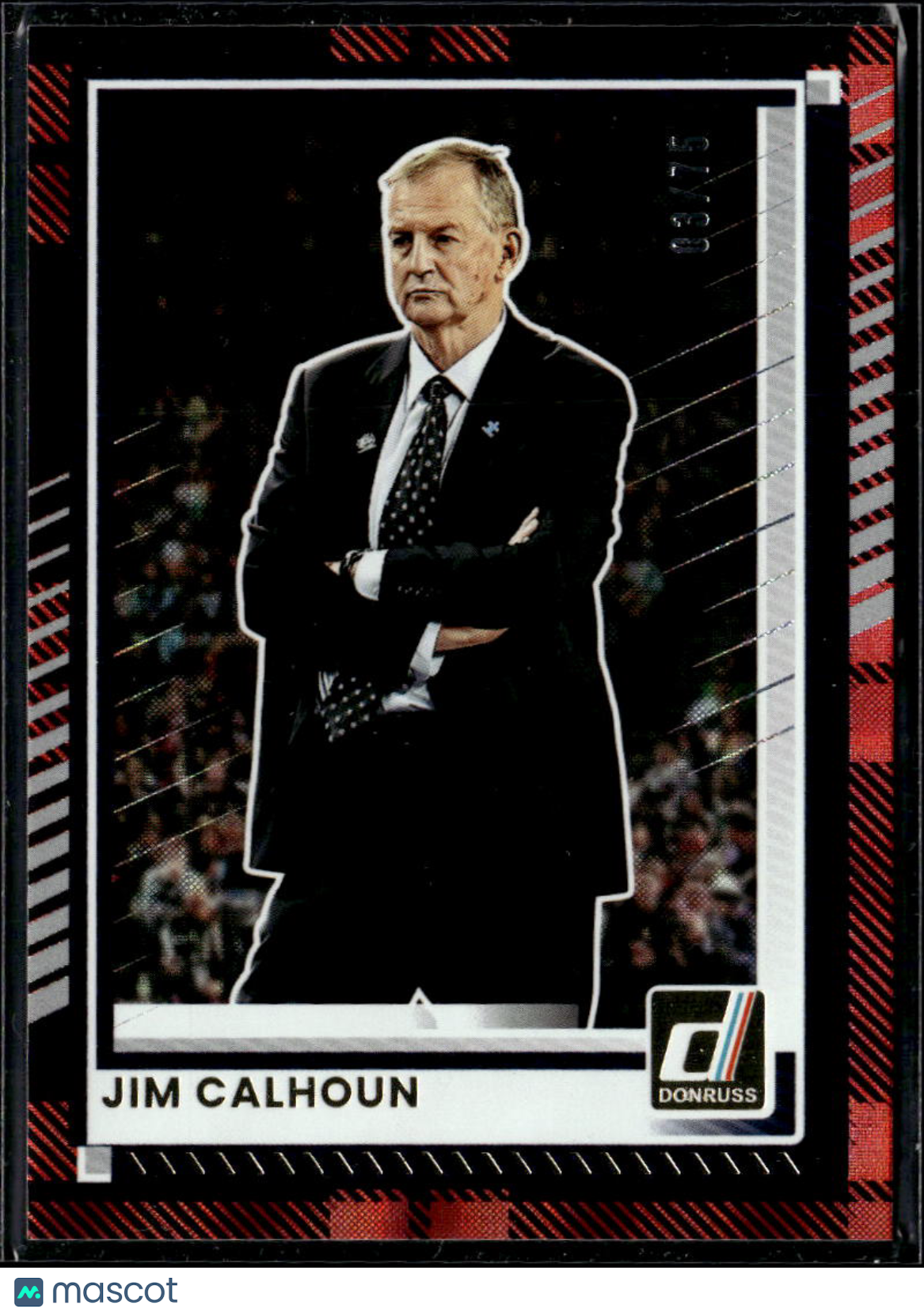Jim Calhoun 2025 Panini Donruss Red Plaid 3/75 Uconn