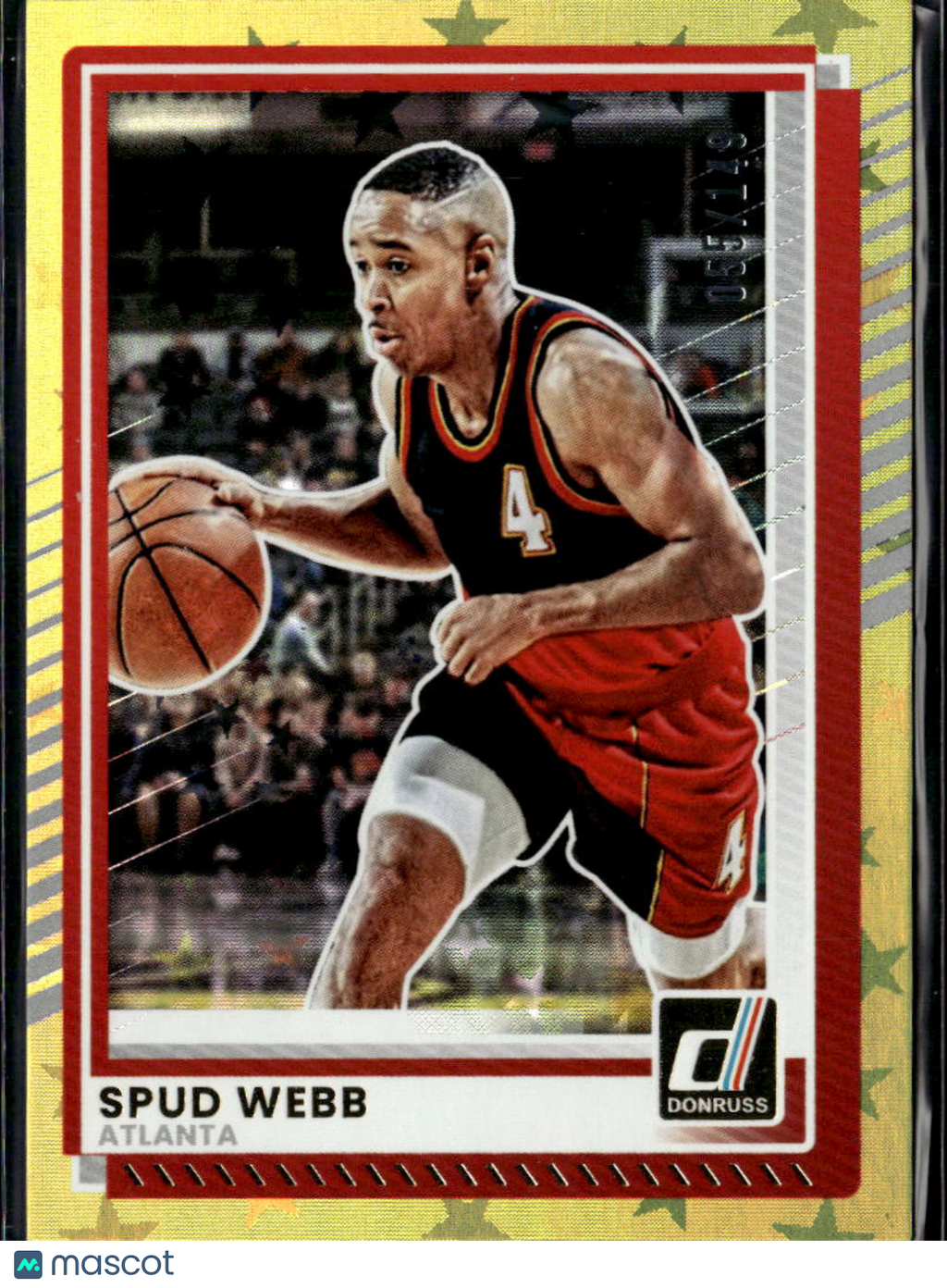 Spud Webb 2025 Donruss Gold Stars 55/149 Atlanta Hawks