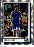 Zoom Diallo 2025 Donruss Silver Laser RC 181/199