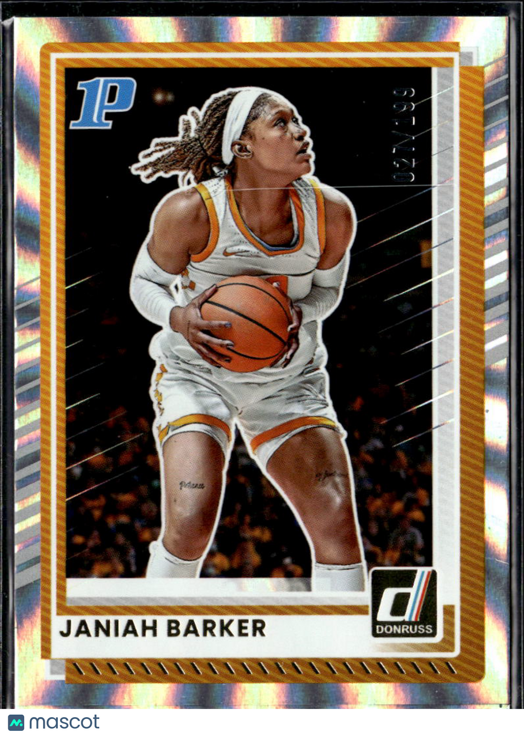 Janiah Barker 2025 Panini Donruss Silver Laser 27/199 Tennessee Vols