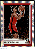 Amen Thompson 2025 Donruss Silver Laser 38/199 Houston Rockets
