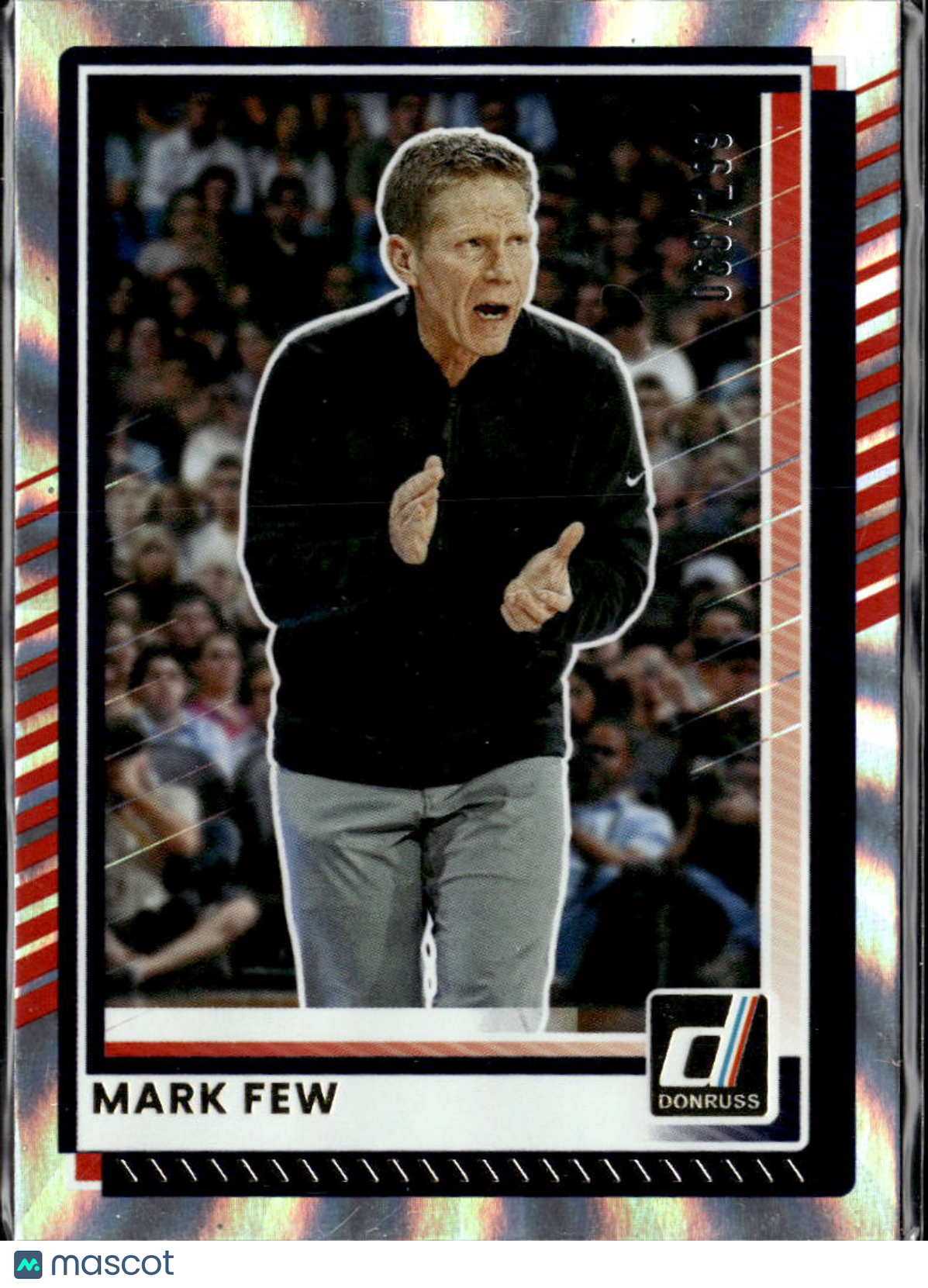 Mark Few 2025 Panini Donruss Silver Laser 68/199 Gonzaga Bulldogs