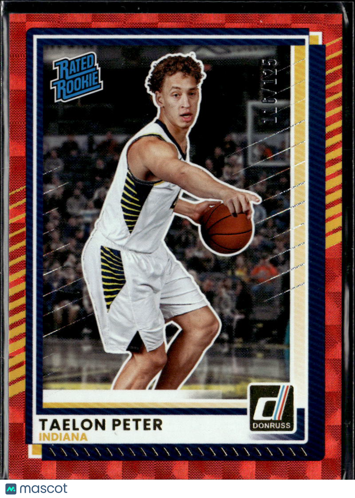 Taelon Peter 2025 Donruss Red Laser RC 116/125 Indiana Hoosiers