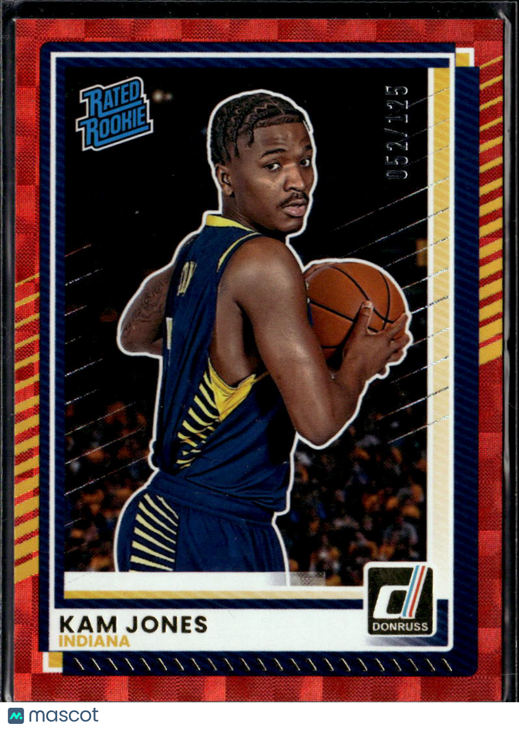 Kam Jones 2025 Donruss Red Laser RC 52/125 Indiana Hoosiers