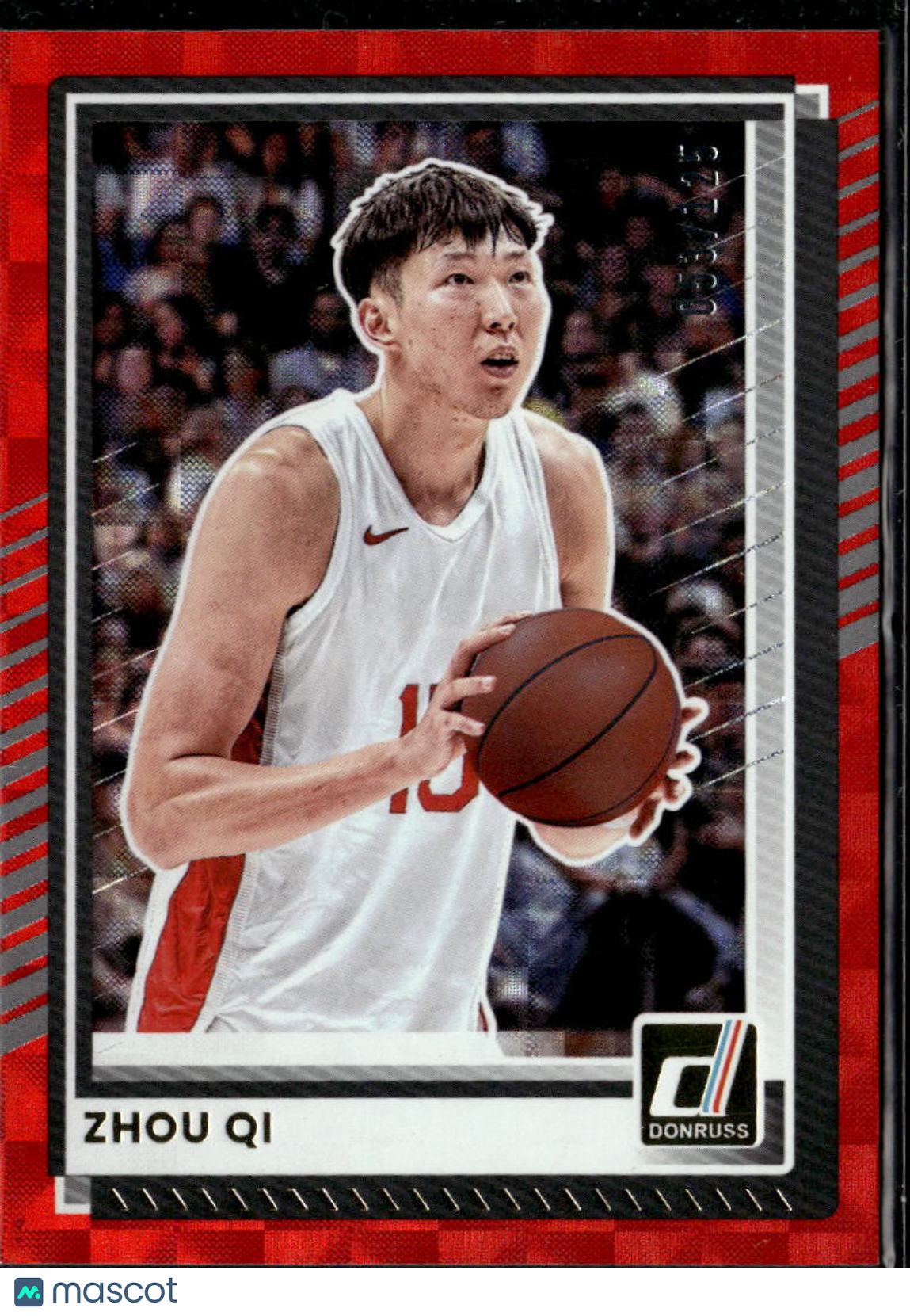 Zhou Qi 2025 Donruss Red  53/125 Houston Rockets