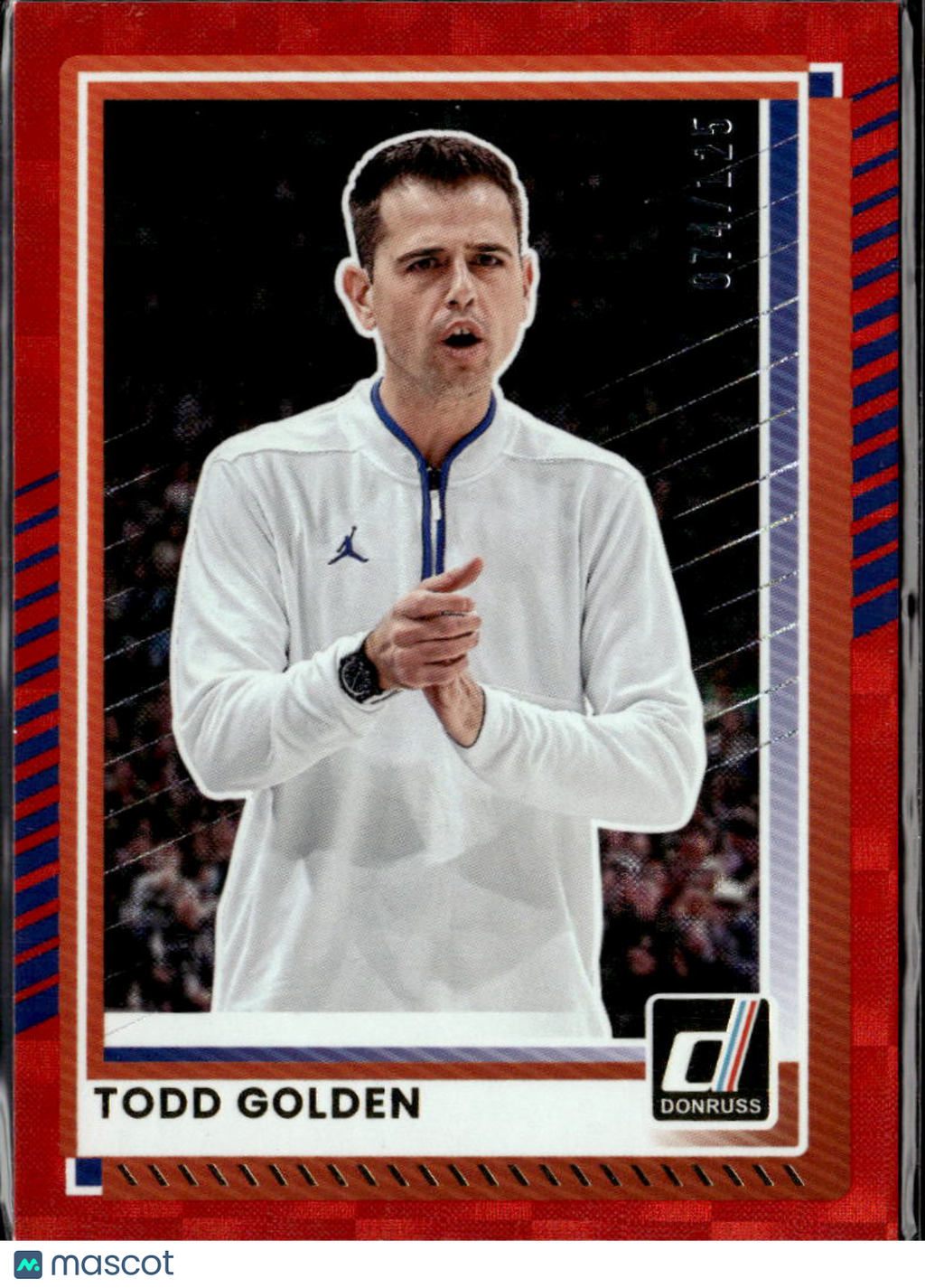 Todd Golden 2025 Donruss Red 74/125 Florida Gators