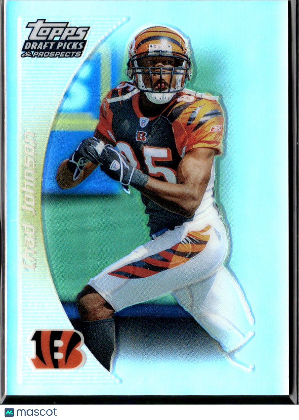 Chad Johnson 2005 Topps Draft Picks & Prospects Gold Refractor 73/199 Bengals