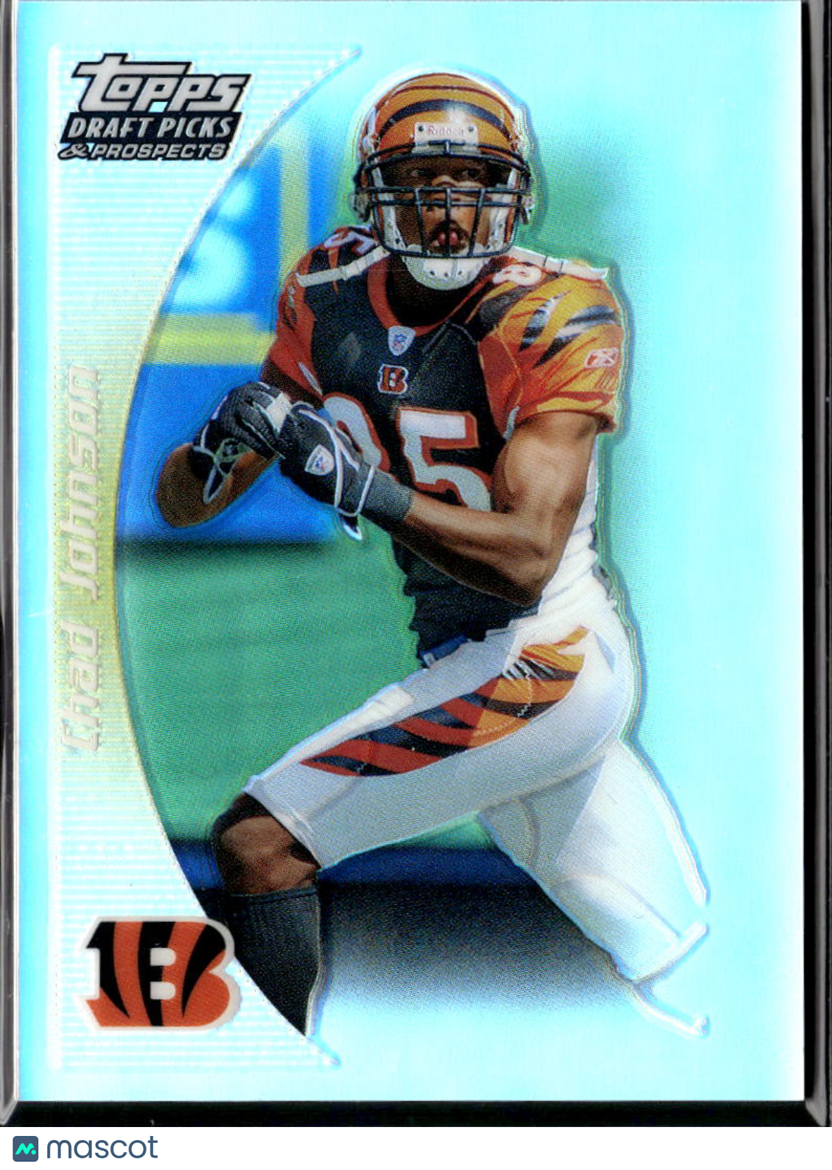 Chad Johnson 2005 Topps Draft Picks & Prospects Gold Refractor 73/199 Bengals