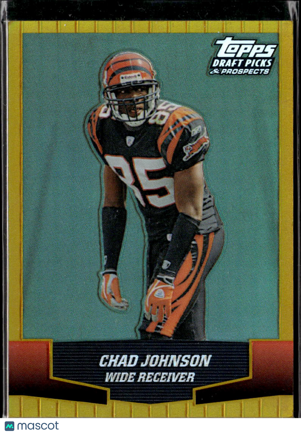 Chad Johnson 2004 Topps Draft Picks GOLD Refractor Cincinnati Bengals