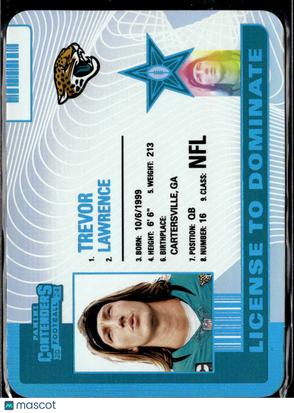 Trevor Lawrence 2025 Contenders License To Dominate CASE HIT SSP Jaguars