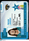 Trevor Lawrence 2025 Contenders License To Dominate CASE HIT SSP Jaguars