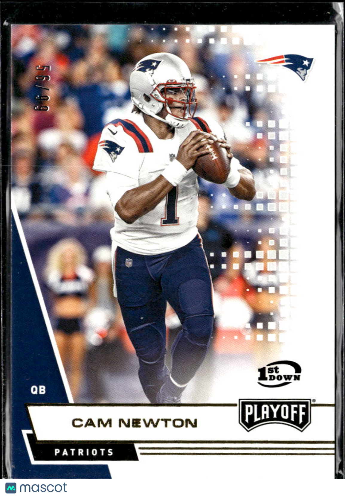 Cam Newton 2020 Panini Playoff 1st Down 56/99 New England Patriots