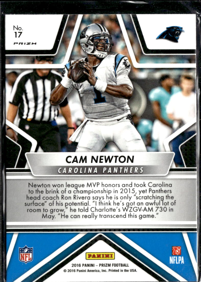 Cam Newton 2016 Panini Prizm Shining Stars Silver Carolina Panthers