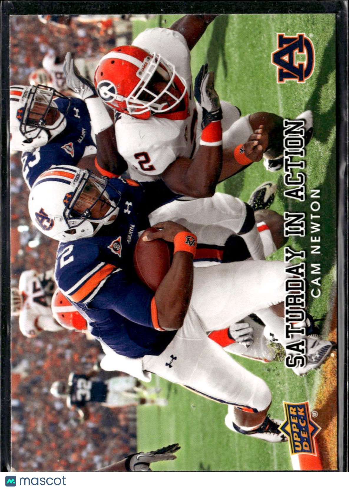 Cam Newton 2011 Upper Deck Football Saturday in Action Rookie RC Auburn Tigers