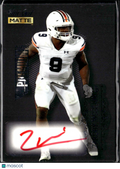 Zakoby McClain 2022 Wild Card Matte Premium Auto Autograph Black Auburn Tigers