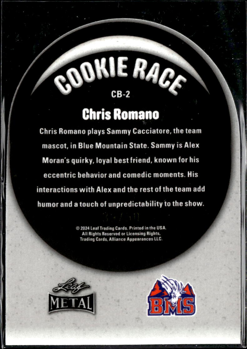 Chris Romano as Mascot 2024 Leaf Metal Blue Mountain State 39/50 #CB-2