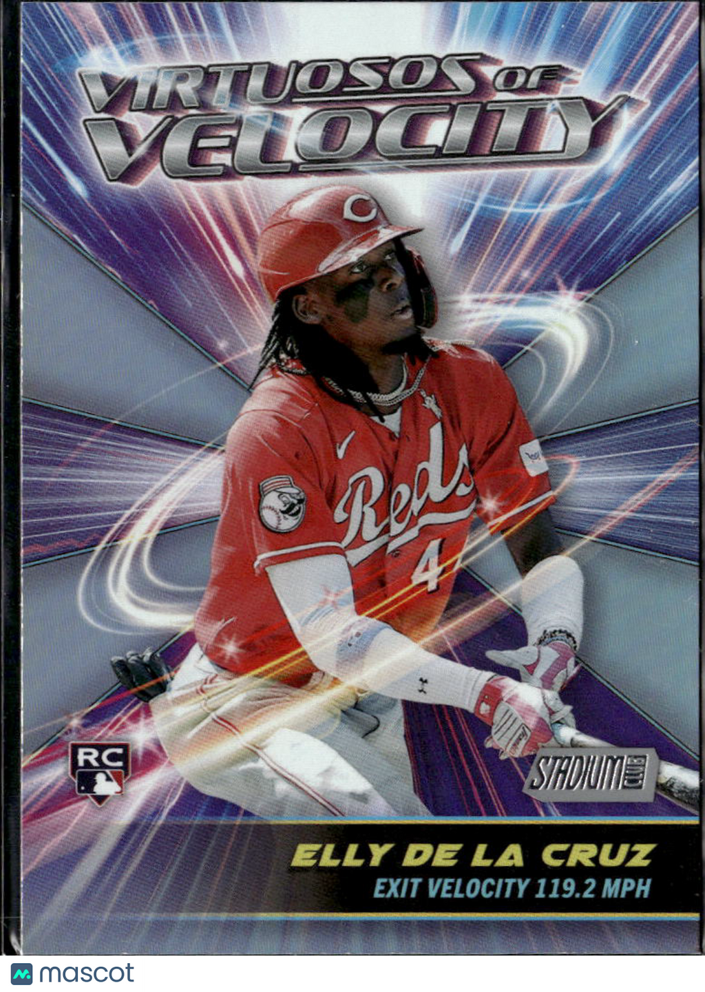 Elly De La Cruz 2024 Topps Stadium Club Virtuosos of Velocity Rookie RC Reds