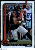 Luther Burden III 2025 Topps Chrome RC Rookie Refractor Chicago Bears