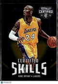 Kobe Bryant 2015-16 Totally Certified Skills 103/199 Los Angeles Lakers