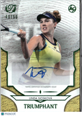 Linda Noskova 2025 Topps Triumphant Auto Autograph GOLD RC Tennis 40/50