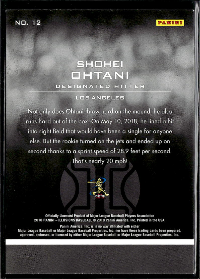 Shohei Ohtani 2018 Panini Illusions Rookie RC Los Angeles Angels