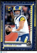 Matthew Stafford 2025 Optic Blue Stars Prizm SSP Los Angeles Rams