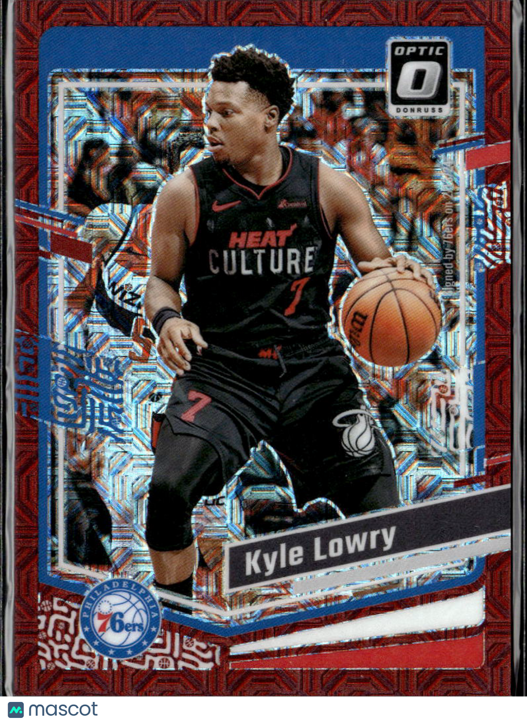 Kyle Lowry 2023-24 Optic Red Choice Prizm 10/88 Philadelphia 76ers