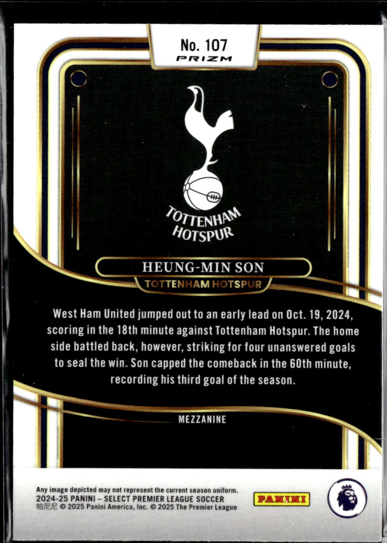 Heung-Min Son 2025 Select Premier League Soccer Pink Mojo Tottenham Hotspur