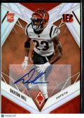 Daxton Hill 2022 Phoenix Auto Autograph RC Orange 7/25 Cincinnati Bengals