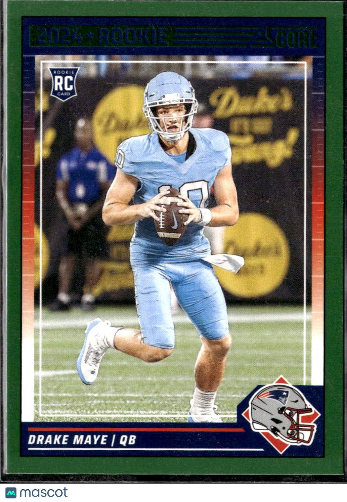 Drake Maye 2024 Score Green Rookie RC New England Patriots