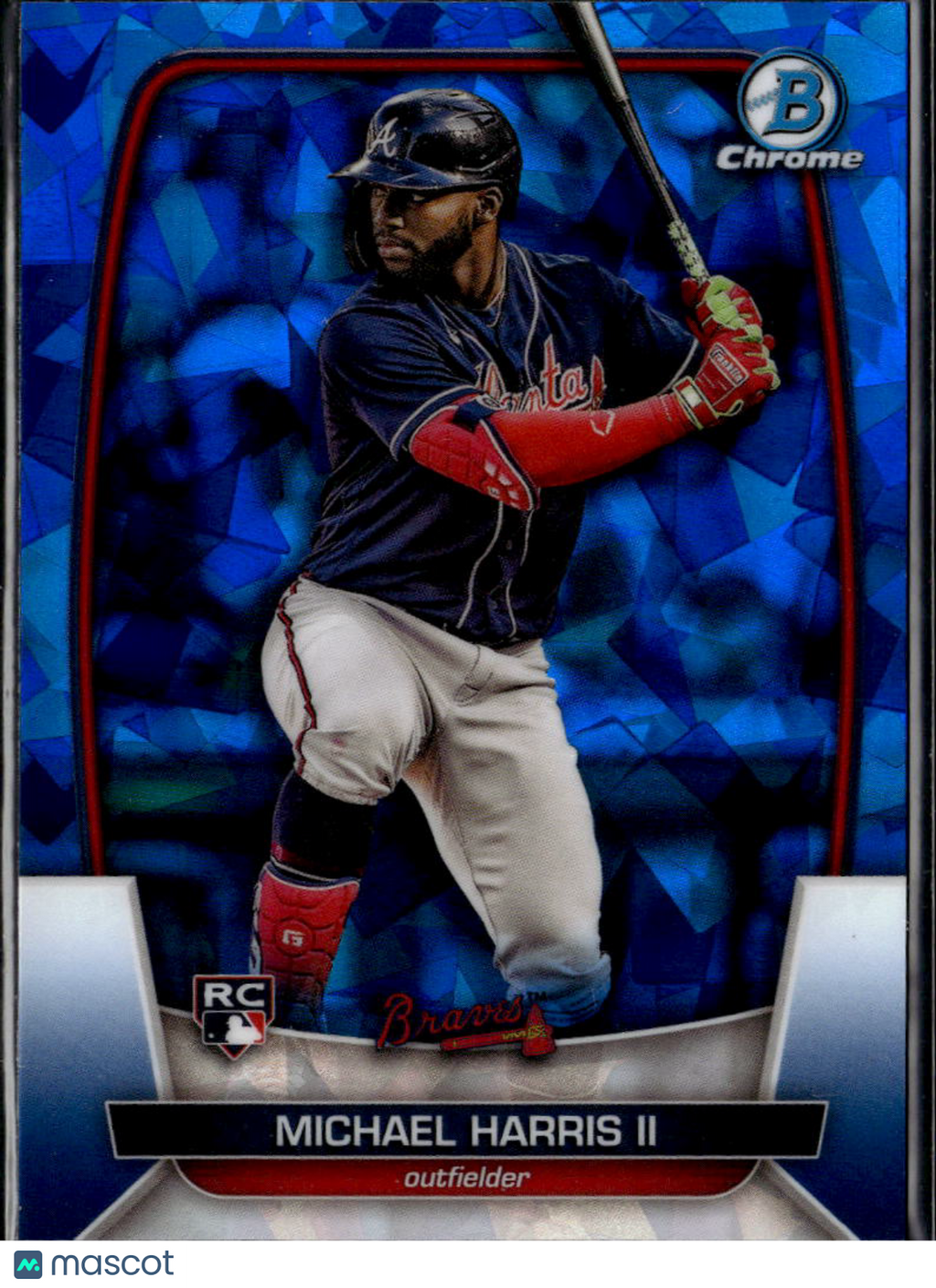 Michael Harris II 2023 Bowman Chrome RC Blue Sapphire Refractor Atlanta Braves