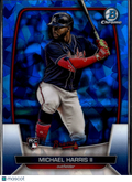 Michael Harris II 2023 Bowman Chrome RC Blue Sapphire Refractor Atlanta Braves
